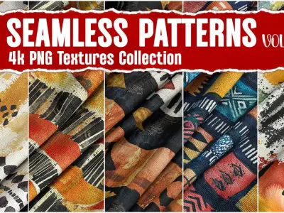 40 Seamless Patterns VOL02 4K PNG Textures collection Texture