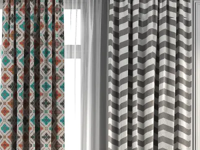 Curtain Set 95 3D model