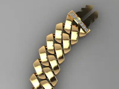 10 mm Bracelet Chain 3D print model