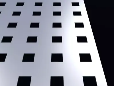 Perforated panel with 16 percent opening 25O113 3D model