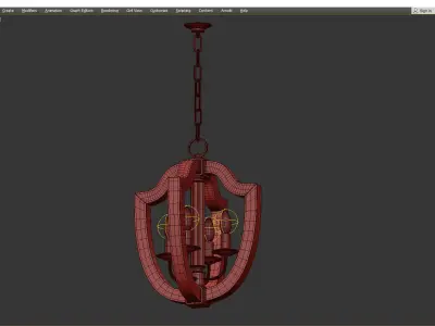ARIETTA CHANDELIER Low-poly 3D model