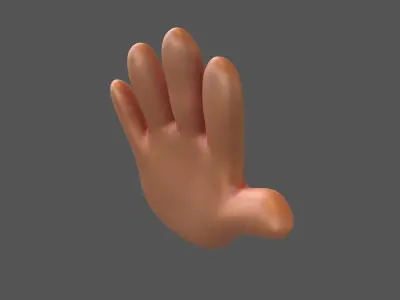 Hand v1 004 Low-poly 3D model