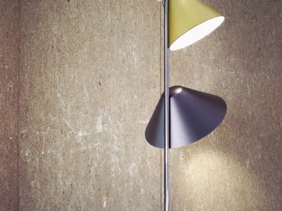 Funnel Floor Lamp Free 3D model