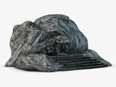 Fantasy Cave Entrance 3D 3D model