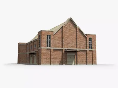 Factory xx3 Low-poly 3D model
