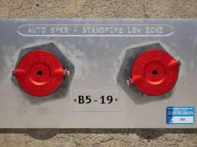 Fire Department Connection Low-poly 3D model