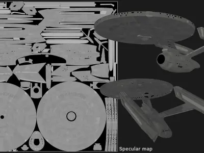 USSEnterpriseNCC1701refit 3D model