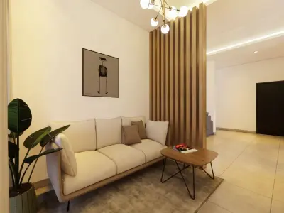 exterior  interior House design  8x13meter 1 floor 3D model