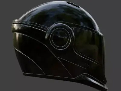 Sci-Fi Helmet 3D model