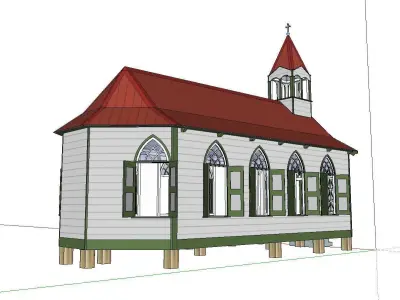 Architecture-Religion-God-Culture-Temple-088 church 3D model