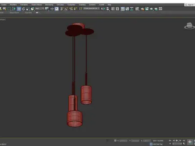 Spillray P Pendant Light Low-poly 3D model