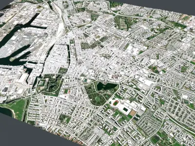 Cityscape Malmo Sweden 3D model