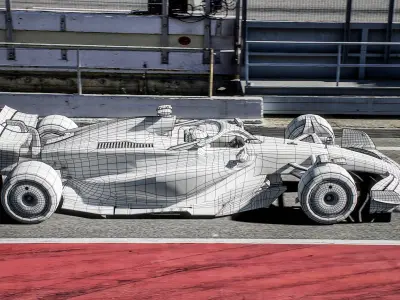  F1 Aston Martin AMR24 2024 Formula 1 Race Car 