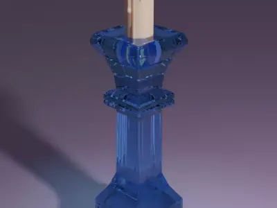 GLASS CANDLE STANDS  3D model