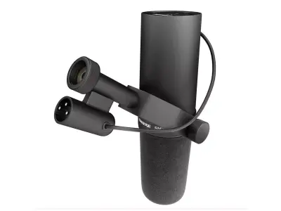 Microphone radio podcast shure sm7b  nanite ready da1 3D model