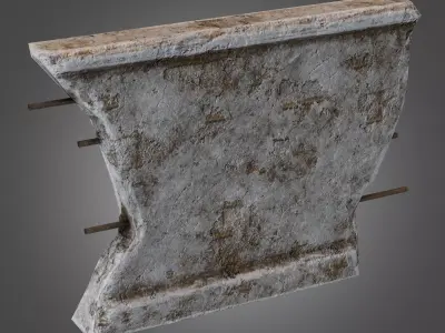 Wall 05 Pbr Low-poly 3D model