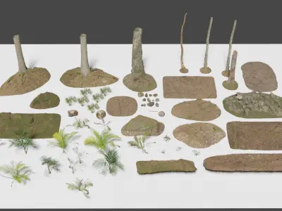 Forest pack 3D model