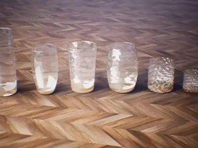 Ultimate Glass Props  135 variations Low-poly 3D model