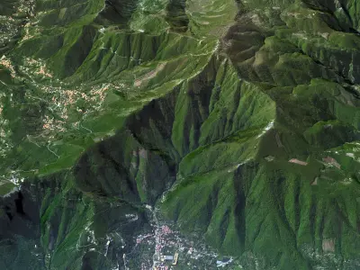 Italy mountain landscape 3D model
