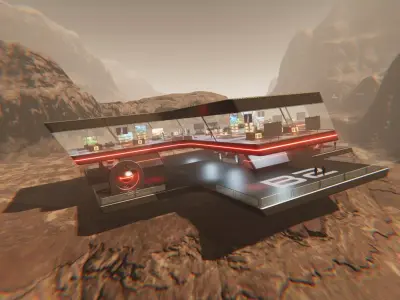 3D Showroom Level Kit Vol 25 Low-poly 3D model