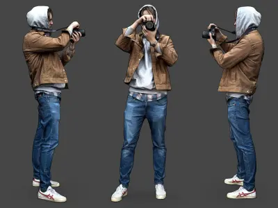 Stylized Man Character 3D model