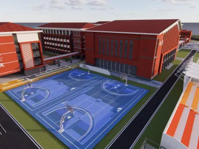 University School-B4 3D model