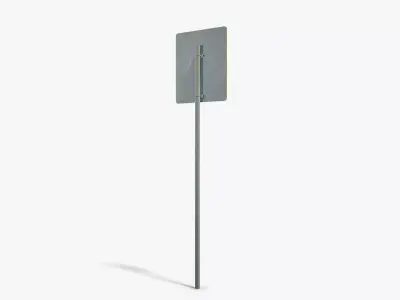 No Exit Sign Low-poly 3D model