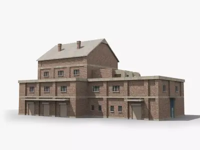 Factory xx7 Low-poly 3D model