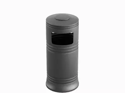 Street Trash Bin 01 Low-poly 3D model purchase