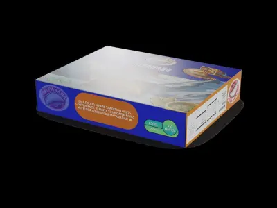 Frozen dough Frozen Empanada Dough Low-poly 3D model