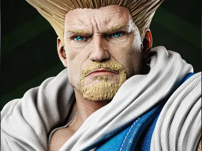 Guile - Street Fighter - Bust 3D print model