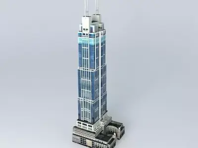 Hong Kong New World Tower Free 3D model