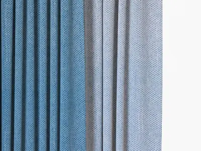 Curtains 83 Curtains with Tulle Spradling MAGLIA 3D model