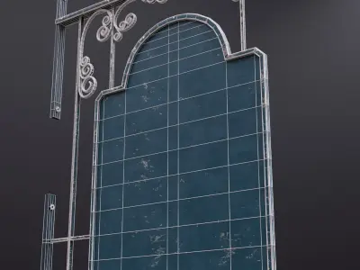 Wall Mount Signboard Pack Low-poly 3D model