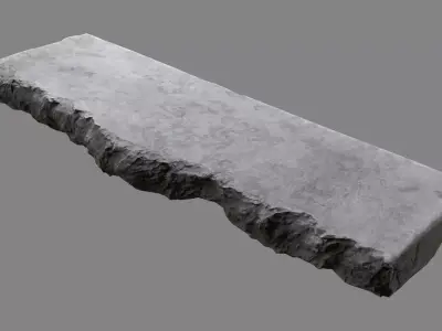 Concrete Debris 08 Low-poly 3D model