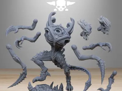 Xenarid Void Stalker 3D print model