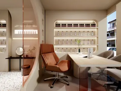 Beauty Salon Low-poly 3D model