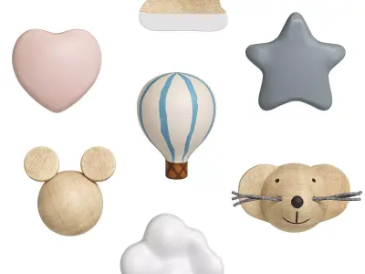 Zara Home Furniture Handle Set 3D model