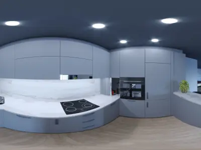 Kitchen modern 039 3D model