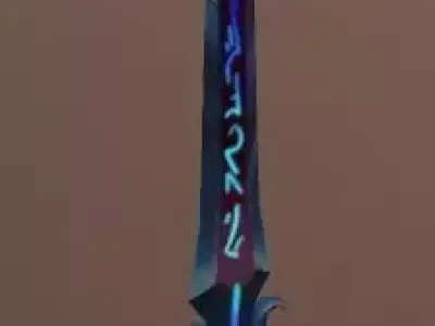 Sword 02 Low-poly 3D model