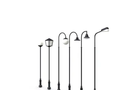Lampu Taman Modular Outdoor Garden Lighting 3D model