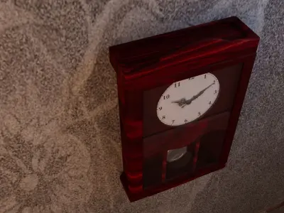 Wall Clock Pendulum 3D model
