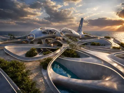 Floating Park 3D model