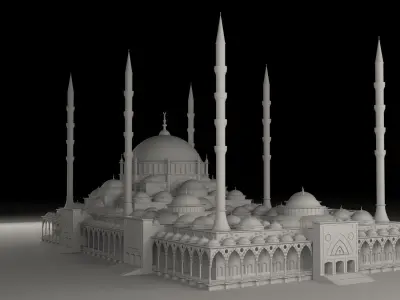Big Mosque 3D model