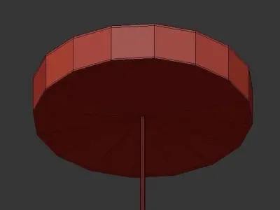 Saito satto bamboo pendant light 3D model