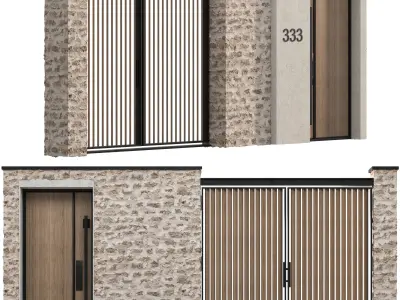 modern door 14 3D model