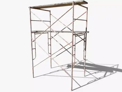 Metal Scaffolding Free low-poly 3D model