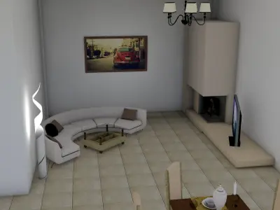 Modern House - Interior - Exterior design 3D model