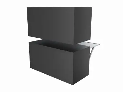 Metal Garage Wall Storage Shelves with Lock 3D model