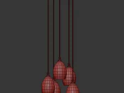 Cluster Pendant 3D model